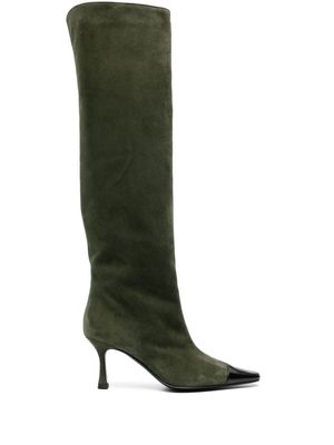 Roberto Festa Dixie 80mm suede knee-high boots - Green