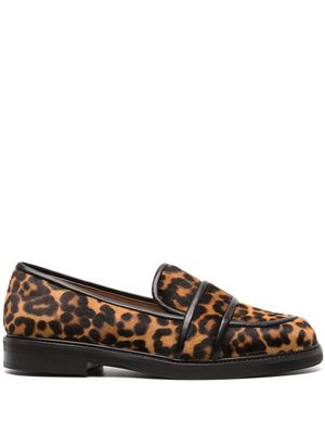 Roberto Festa Every leopard-print leather loafers - Neutrals