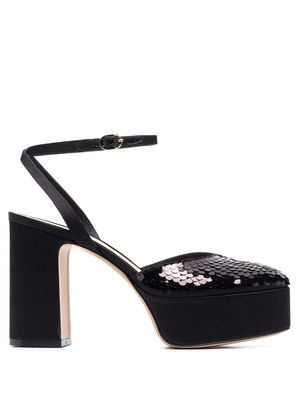 Roberto Festa sequinned high-heel pumps - Black