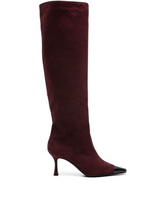 Roberto Festa suede knee-high boots - Red