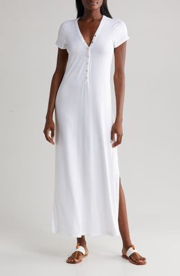 Robin Piccone Amy Rib Cover-Up Dress in White 