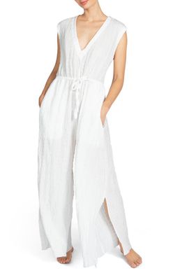 Robin Piccone Fiona Cover-Up Jumpsuit in White