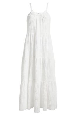 Robin Piccone Fiona Tie Shoulder Cover-Up Dress in White