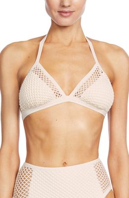 Robin Piccone Pua Triangle Bikini Top in Ecru