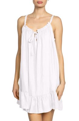 Robin Piccone Summer Sleeveless Cover-Up Dress in White 