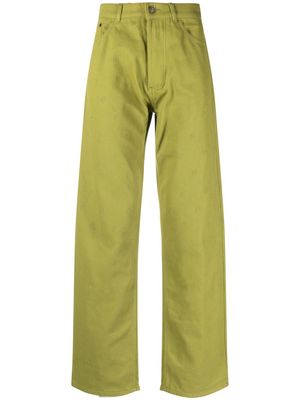 Robyn Lynch embroidered Eire-motif jeans - Green