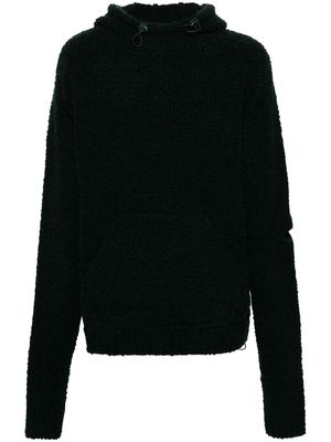 Robyn Lynch extra-long sleeve fleece hoodie - Green