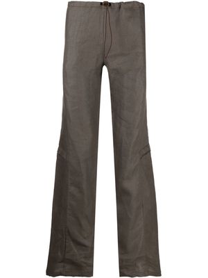 Robyn Lynch linen cargo trousers - Brown