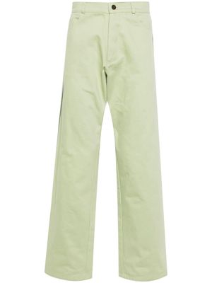 Robyn Lynch piped-trim straight jeans - Green