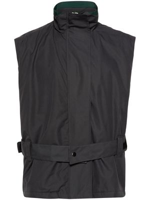 Robyn Lynch piping-detailed zip-up gilet - Grey