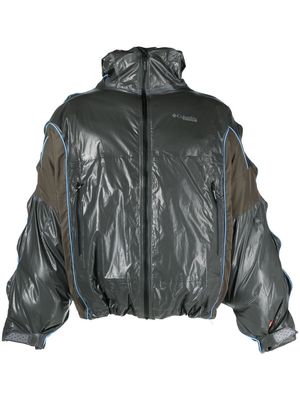 Robyn Lynch x Columbia upcycled bubble jacket - Brown