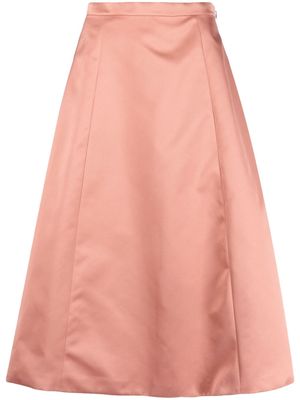 Rochas A-line midi skirt - Pink