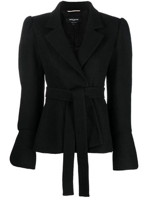 Rochas belted wool jacket - Black