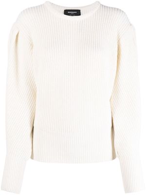 Rochas chunky ribbed-knit jumper - Neutrals