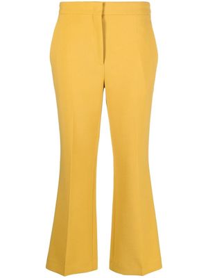 Rochas cropped flared trousers - Yellow
