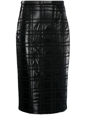 Rochas geometric-pattern pencil skirt - Black