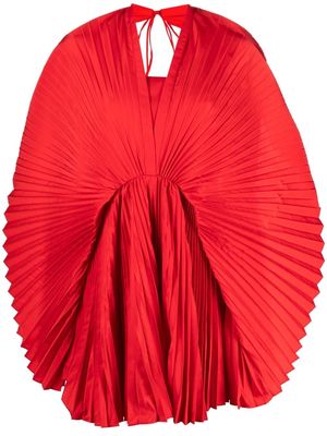 Rochas plated short dress - Red