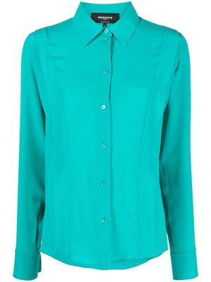 Rochas pointed collar buttoned shirt - Green