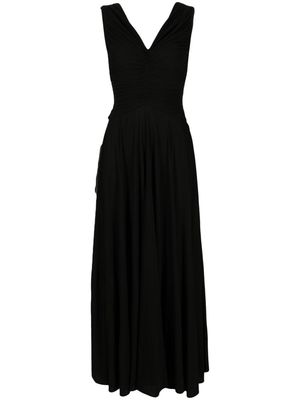 Rochas V-neck sleeveless dress - Black