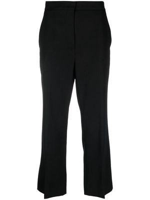 Rochas wool cropped trousers - Black