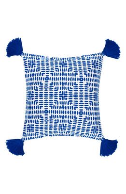 Rochelle Porter Cote Cotton Accent Pillow in Blue