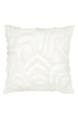 Rochelle Porter Kobo Cotton Accent Pillow in White