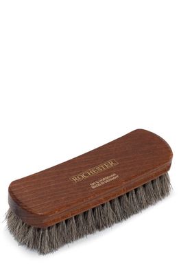 ROCHESTER SHOE TREE Travel Shoe Brush in Brown