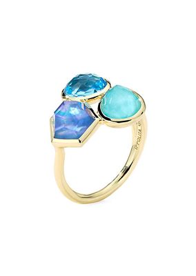 Rock Candy® 18K Yellow Gold & Multi-Gemstone Cluster Ring