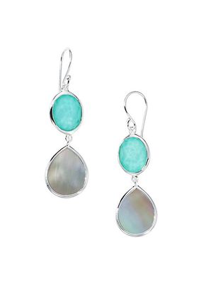 Rock Candy Sterling Silver & Turquoise Drop Earrings
