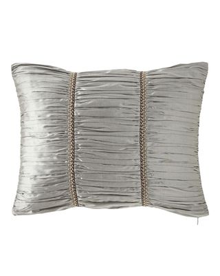 Rockwell Silk Boudoir Pillow, 14" x 20"