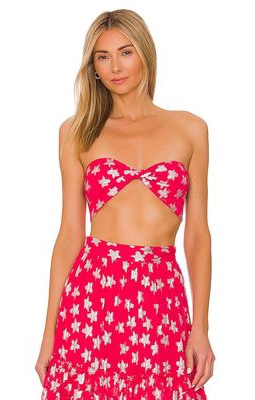 ROCOCO SAND Vega Bandeau Top in Red