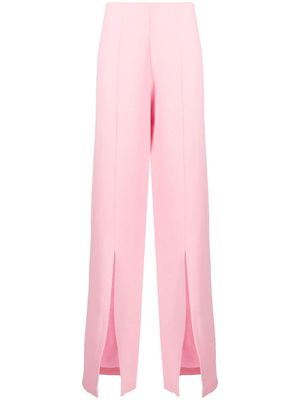 Rodarte high-waisted front slit trousers - Pink