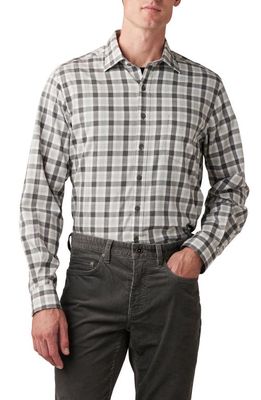 Rodd & Gunn Boltons Trim Fit Check Cotton Flannel Button-Up Shirt in Ash