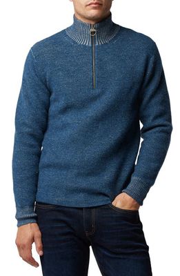 Rodd & Gunn Cosair Bay Half Zip Wool & Alpaca Sweater in Ultramarine