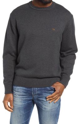 Rodd & Gunn Crewneck Cotton Sweater in Charcoal