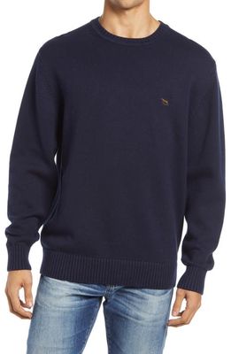 Rodd & Gunn Crewneck Cotton Sweater in Sapphire