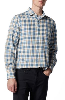 Rodd & Gunn Fox River Sports Fit Plaid Button-Up Oxford Shirt in Azure