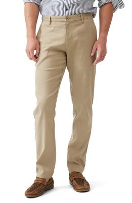 Rodd & Gunn Hurleyville Flat Front Linen Blend Chinos in Khaki