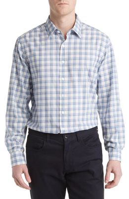 Rodd & Gunn Mantle Hill Plaid Sports Fit Button-Up Shirt in Chambray