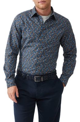 Rodd & Gunn Moteo Floral Stretch Button-Up Shirt in Royal