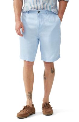 Rodd & Gunn Westlock Linen Shorts in Aquamarine