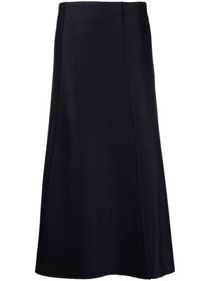 Rodebjer A-line virgin wool skirt - Blue