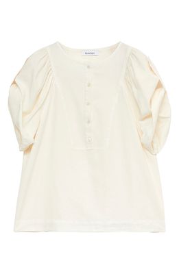 Rodebjer Abigail Puff Sleeve Blouse in Pearl