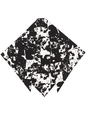 Rodebjer abstract-print scarf - Black