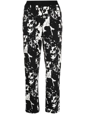 Rodebjer all-over graphic-print trousers - Black