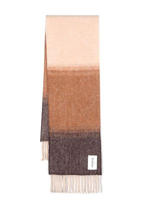 Rodebjer alpaca wool-blend scarf - Brown