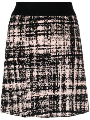 Rodebjer bleached high-waist skirt - Black