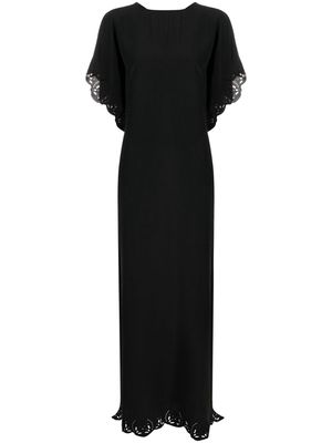 Rodebjer broderie-anglaise long dress - Black