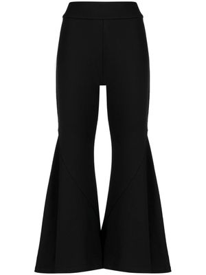 Rodebjer cropped flared trousers - Black