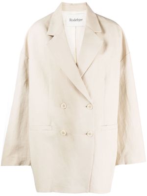 Rodebjer double-breasted oversize blazer - Neutrals